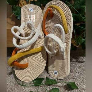 Sandals. Never worn.